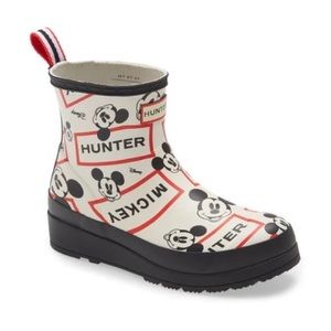 NIB Hunter X Disney Play Short Mickey Print Boots
